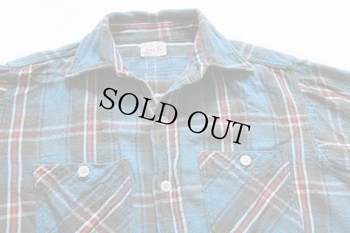 画像3: 60s WINTER King チェック コットン フランネルシャツ (3)