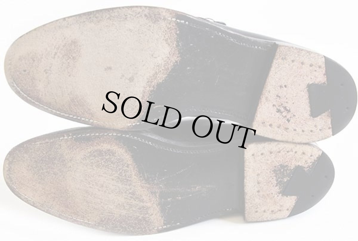 画像4: Aldenオールデン シングル モンクストラップ レザーシューズ 黒 8.5★革靴 (4)