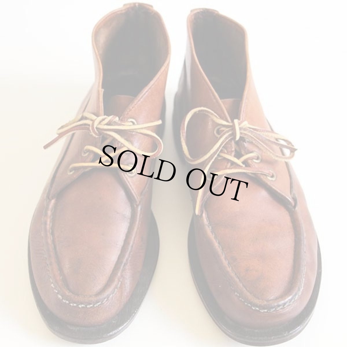 画像3: 50s Russell Moccasinラッセルモカシン チャッカ モカシン レザーシューズ 茶 7.5E (3)