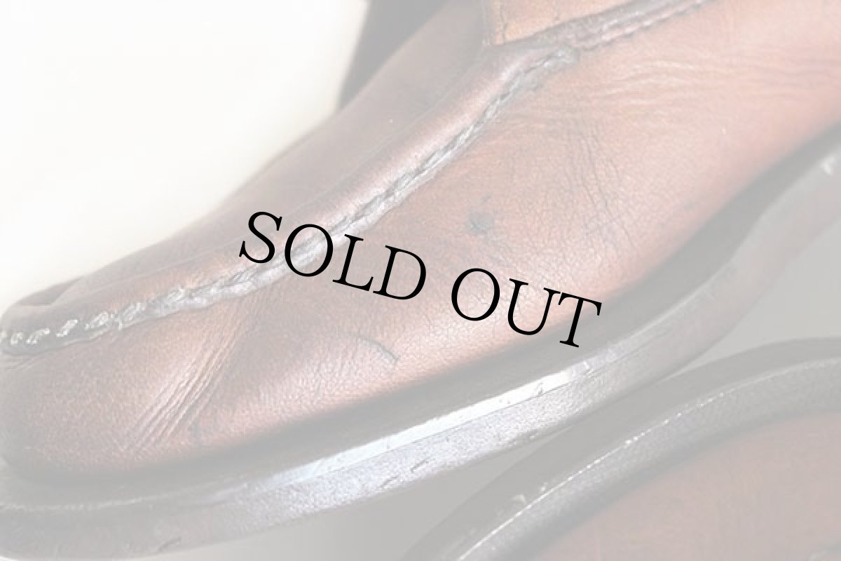 画像7: 50s Russell Moccasinラッセルモカシン チャッカ モカシン レザーシューズ 茶 7.5E (7)