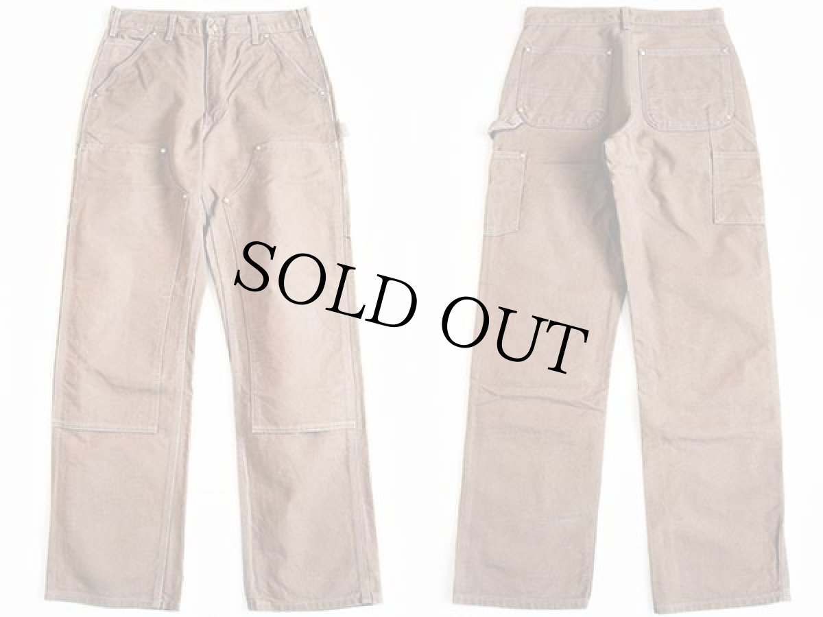 画像2: USA製 carharttカーハート 125周年 ダック地 ダブルニー ペインターパンツ 茶 w31 L32 (2)