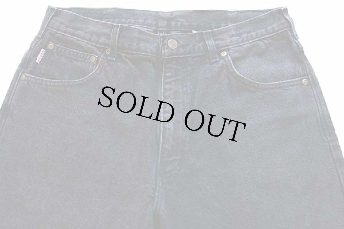 画像2: 90s USA製 carharttカーハート ブラック デニムパンツ w35 L30 (2)