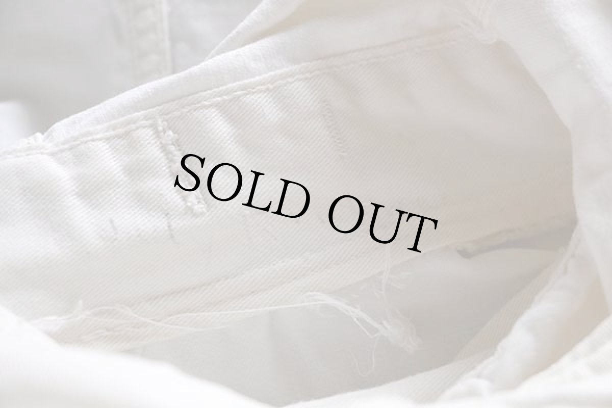 画像6: 40s 米軍 U.S.NAVY コットン サルベージパーカー 生成り 2 (6)