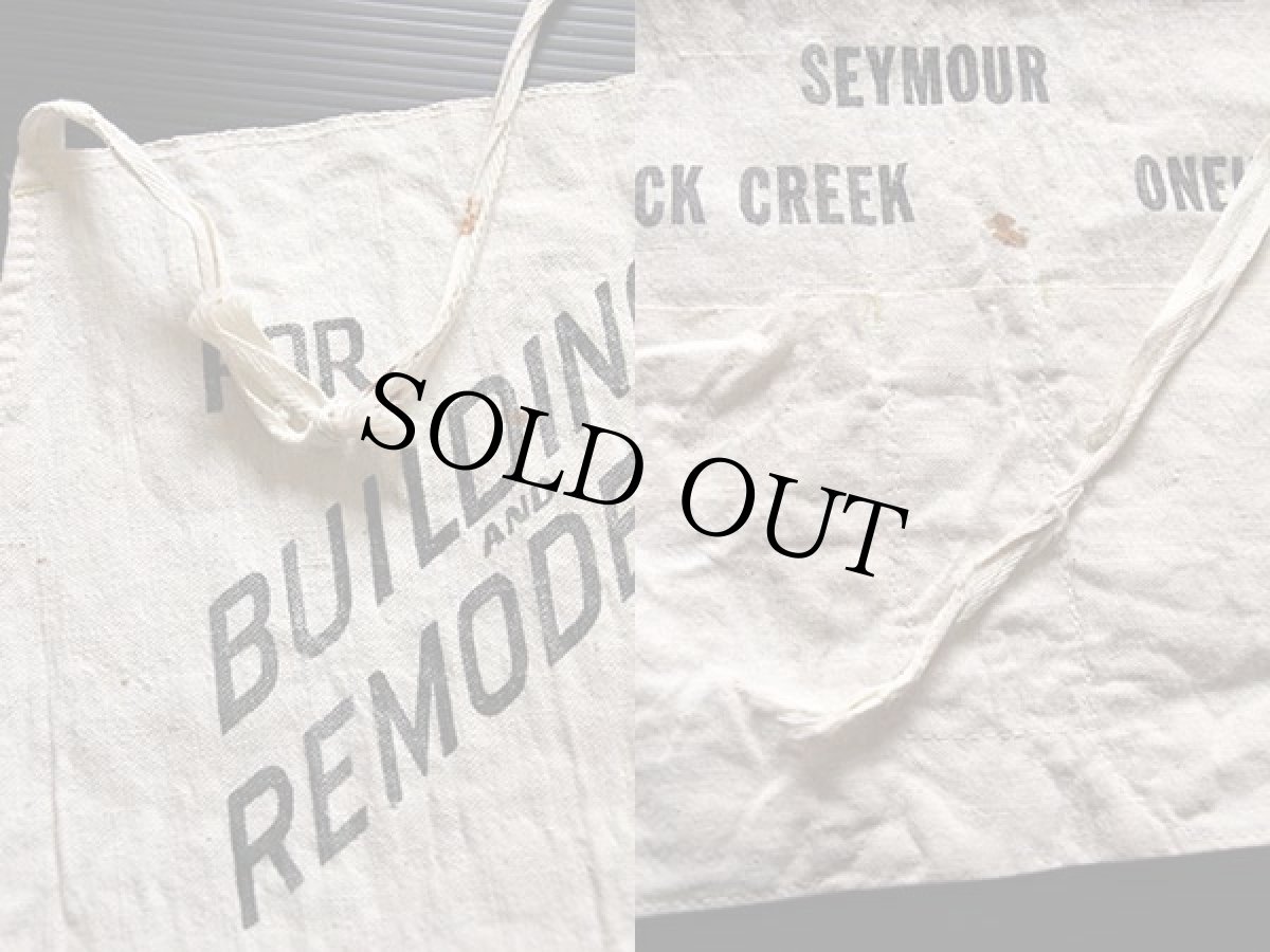 画像3: ビンテージ MILLER-PIEHL キャンバス ワークエプロン 生成り (3)