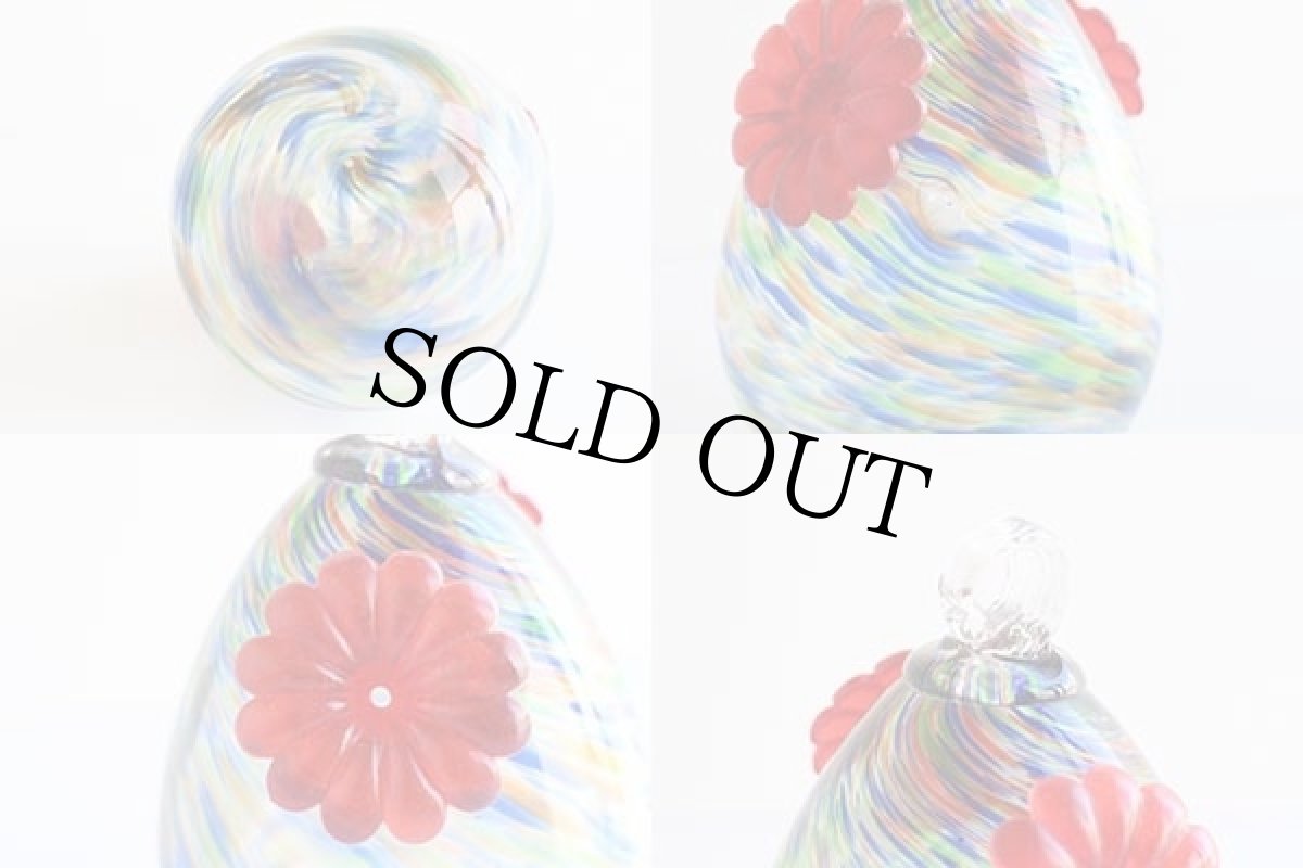 画像6: マーブル模様 ガラス細工 吊り下げ 花瓶★植木鉢 (6)