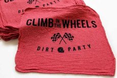 画像1: 新品★CLIMB IN THE WHEELS DIRT PARTY ウエス 赤 (1)