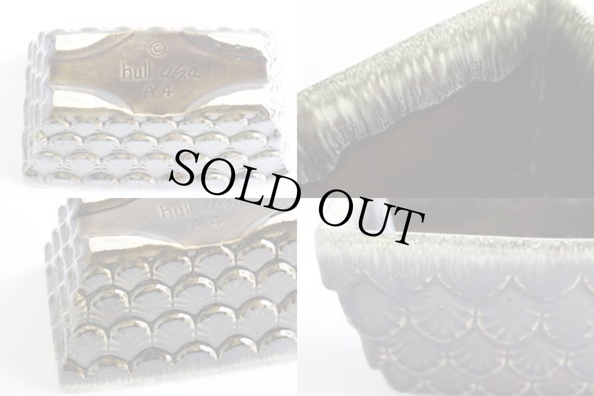 画像4: ビンテージ hull U.S.A. セラミック プランター A4★植木鉢 (4)