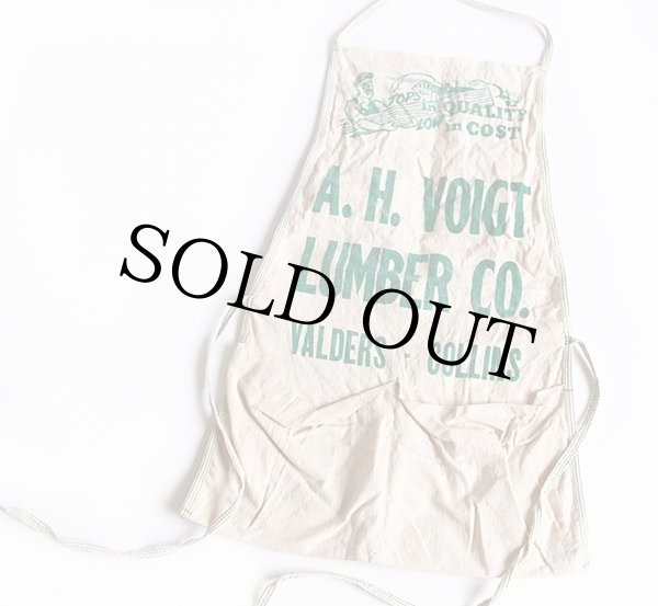 ビンテージ A.H.VOIGT LUMBER CO. キャンバス ワークエプロン ビンテージ A.H.VOIGT LUMBER CO. キャンバス ワークエプロン