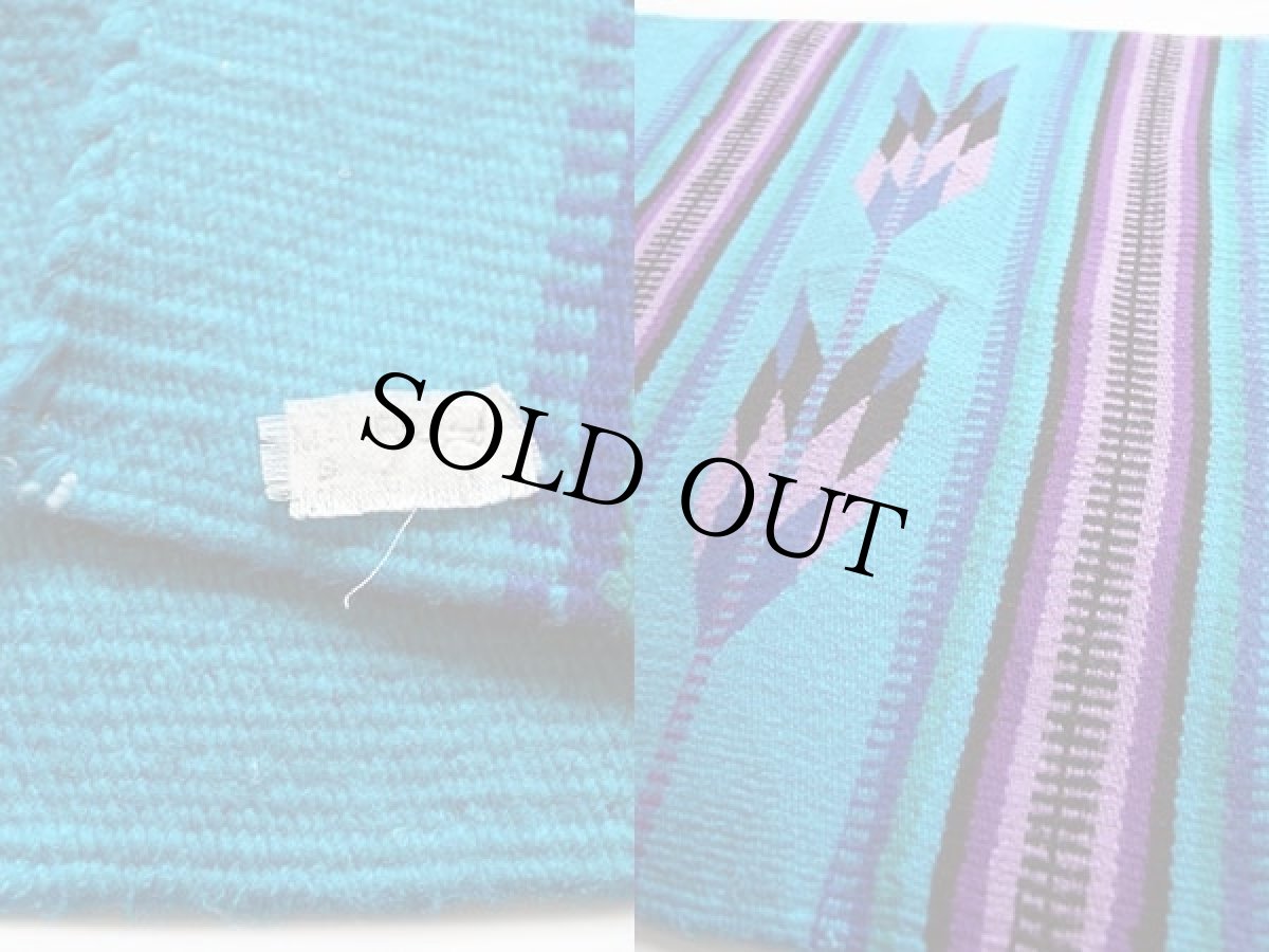 画像3: メキシコ製 ネイティブ柄 ラグ マット (3)