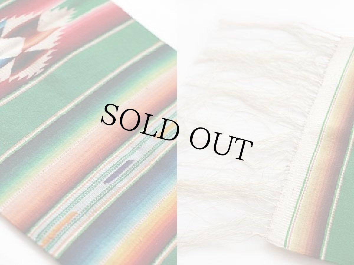 画像3: ビンテージ メキシカン ラグ サラペ ミニ (3)