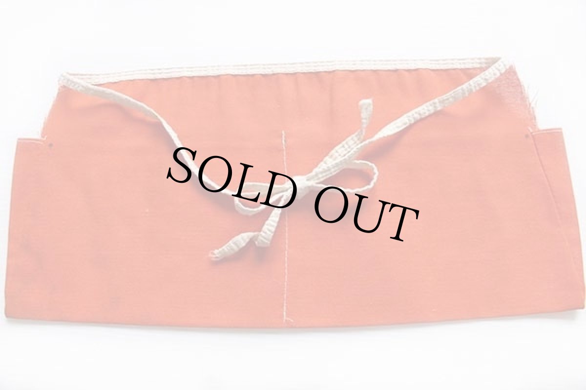 画像2: ビンテージ LARSON LUMBER AND HARDWARE ワークエプロン オレンジ★前掛け (2)