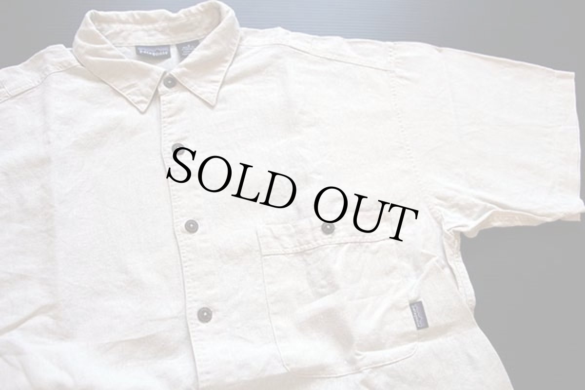 画像3: 90s patagoniaパタゴニア 半袖 ヘンプ シャツ ベージュ S (3)