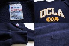 画像3: 90s USA製 Championチャンピオン UCLA XXL リバースウィーブ スウェット 紺 XXL (3)