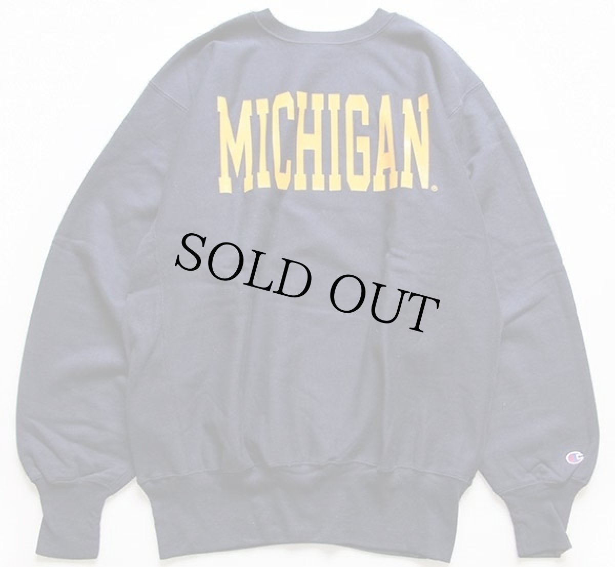 画像2: デッドストック★90s USA製 Championチャンピオン MICHIGAN リバースウィーブ スウェット 紺 XXL (2)