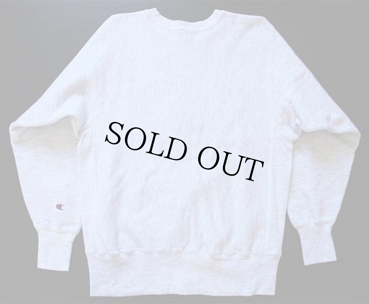 画像2: 90s メキシコ製 Championチャンピオン SKIDMORE リバースウィーブ スウェット 杢グレー L (2)