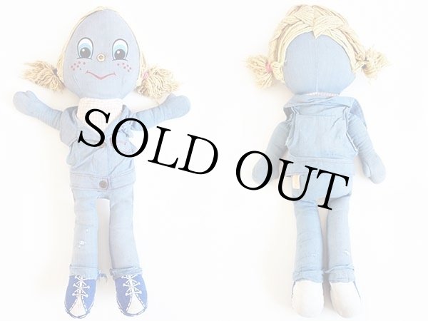 LEVI'S Denim Rag Doll 1970年代製 リーバイス デニムラグドール 41cm男の子 | アメリカントイと雑貨のRPM |  ビンテージトイ、キャラクター雑貨。店頭販売と通販