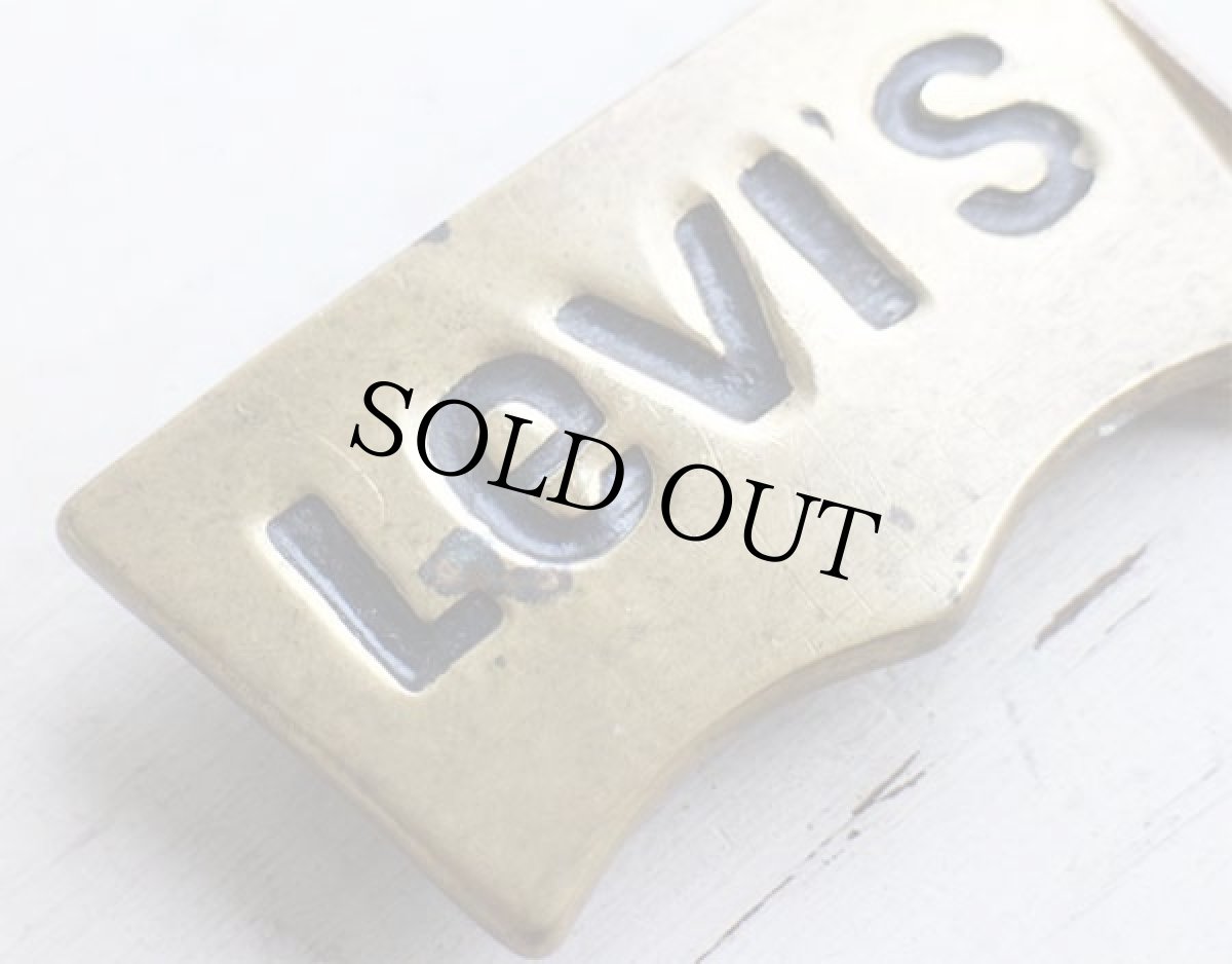 画像3: 70s Levi'sリーバイス ロゴ ブラス バックル (3)