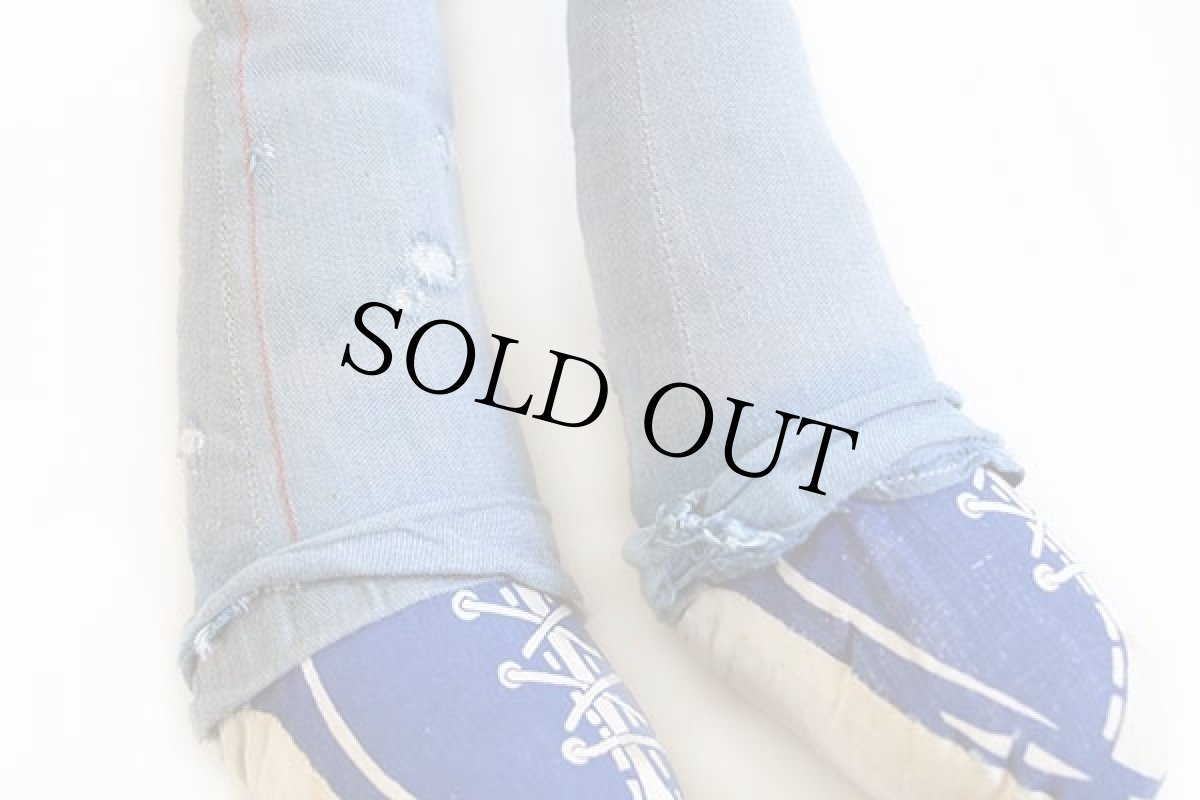 画像7: 70s LEVI'Sリーバイス BIGE デニム ラグドール ボロ★ぬいぐるみ (7)