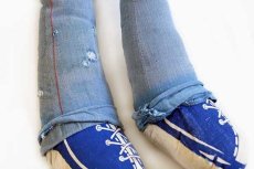 画像7: 70s LEVI'Sリーバイス BIGE デニム ラグドール ボロ★ぬいぐるみ (7)