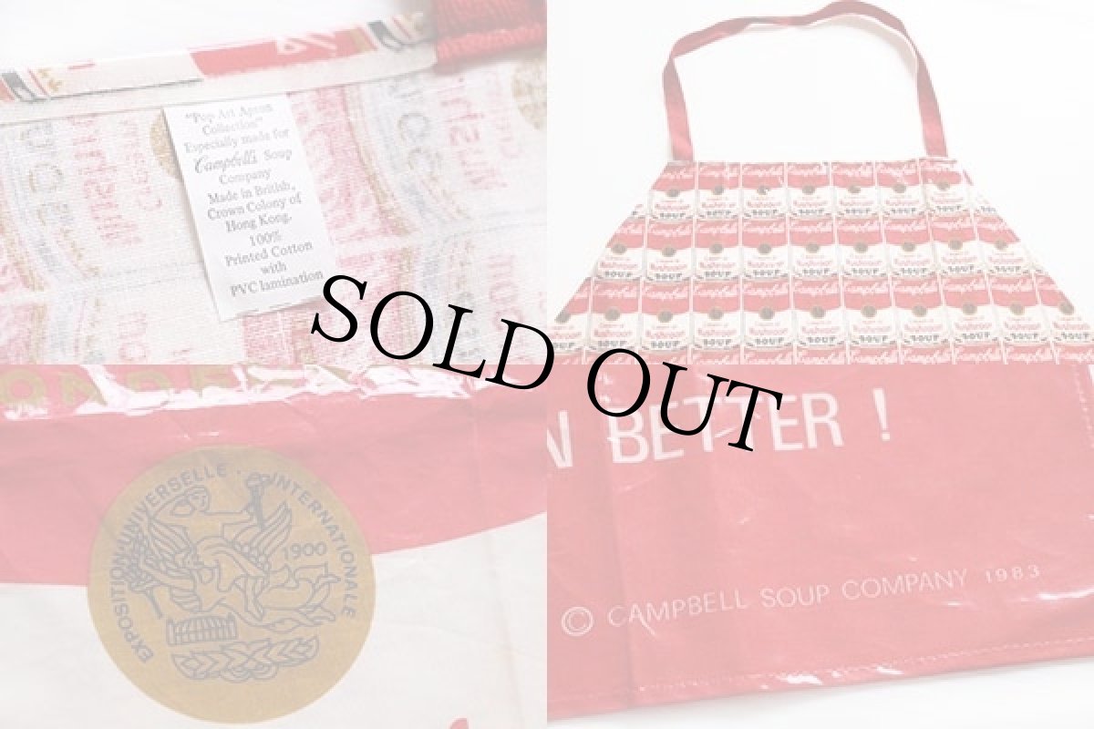 画像3: 80s Campbell's SOUP キャンベル スープ 総柄 エプロン★アンディウォーホル (3)