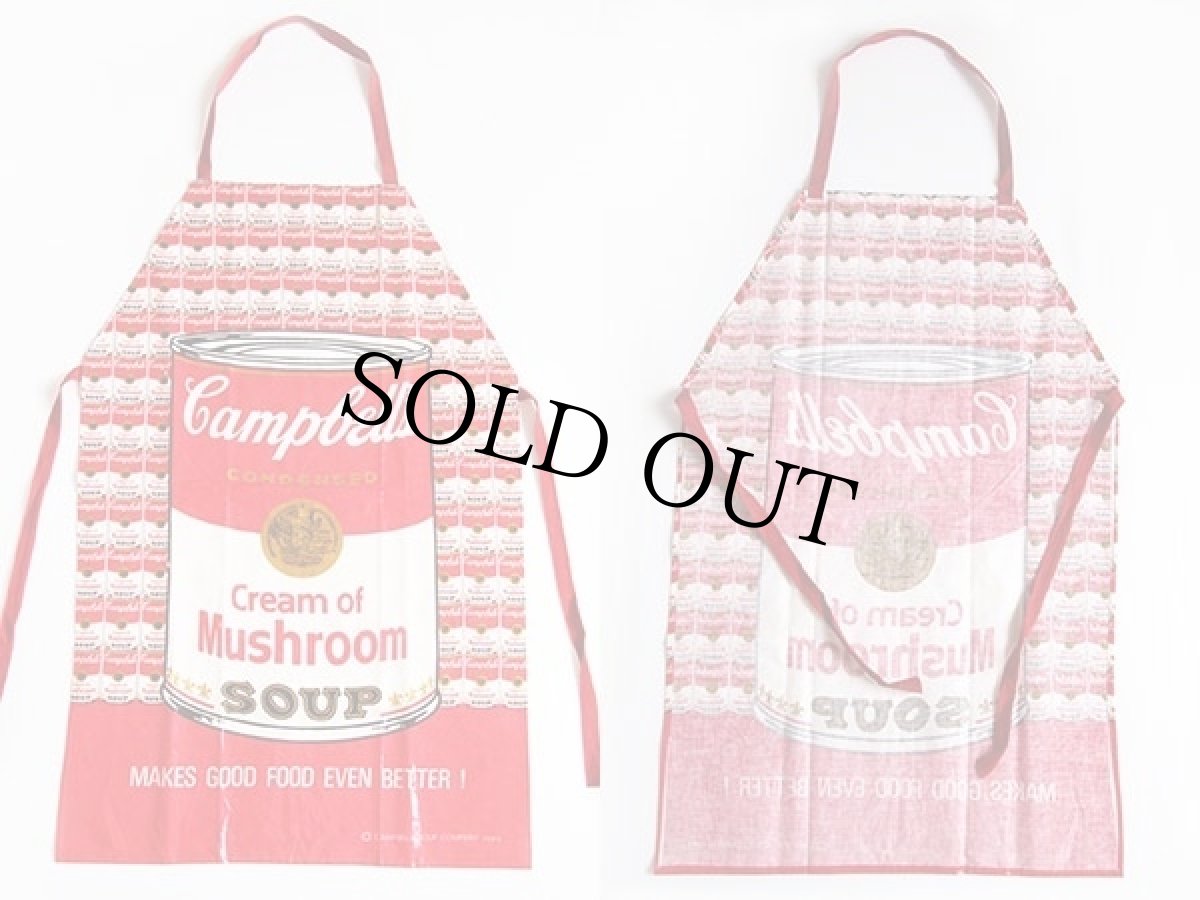 画像2: 80s Campbell's SOUP キャンベル スープ 総柄 エプロン★アンディウォーホル (2)