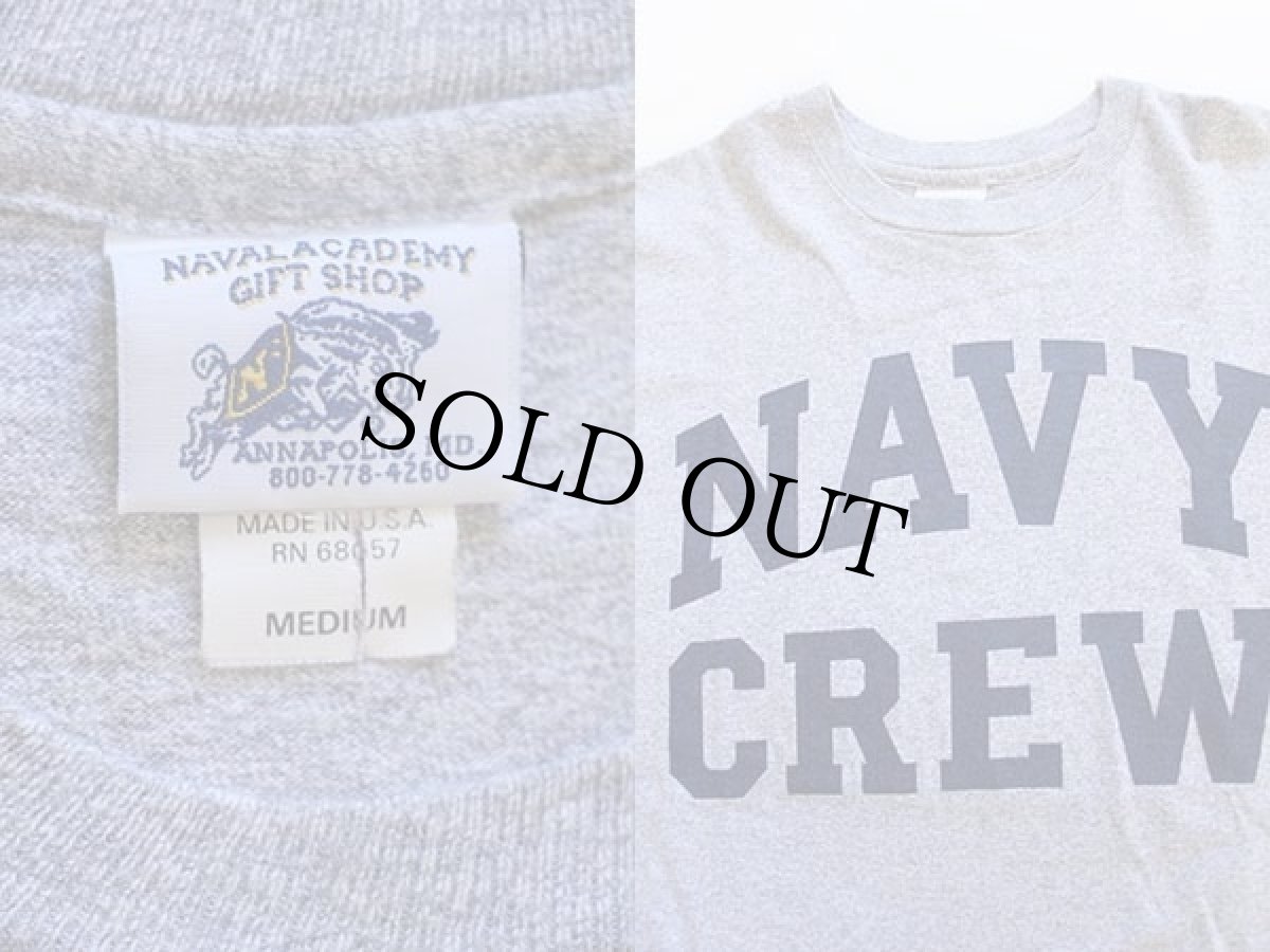 画像3: USA製 The Cotton Exchange NAVY CREW Tシャツ 杢グレー M (3)