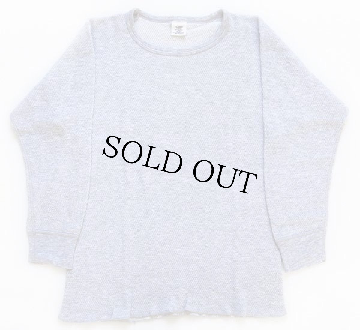 画像2: 80s USA製 J.E.MORGAN 2レイヤー サーマルシャツ グレー L (2)