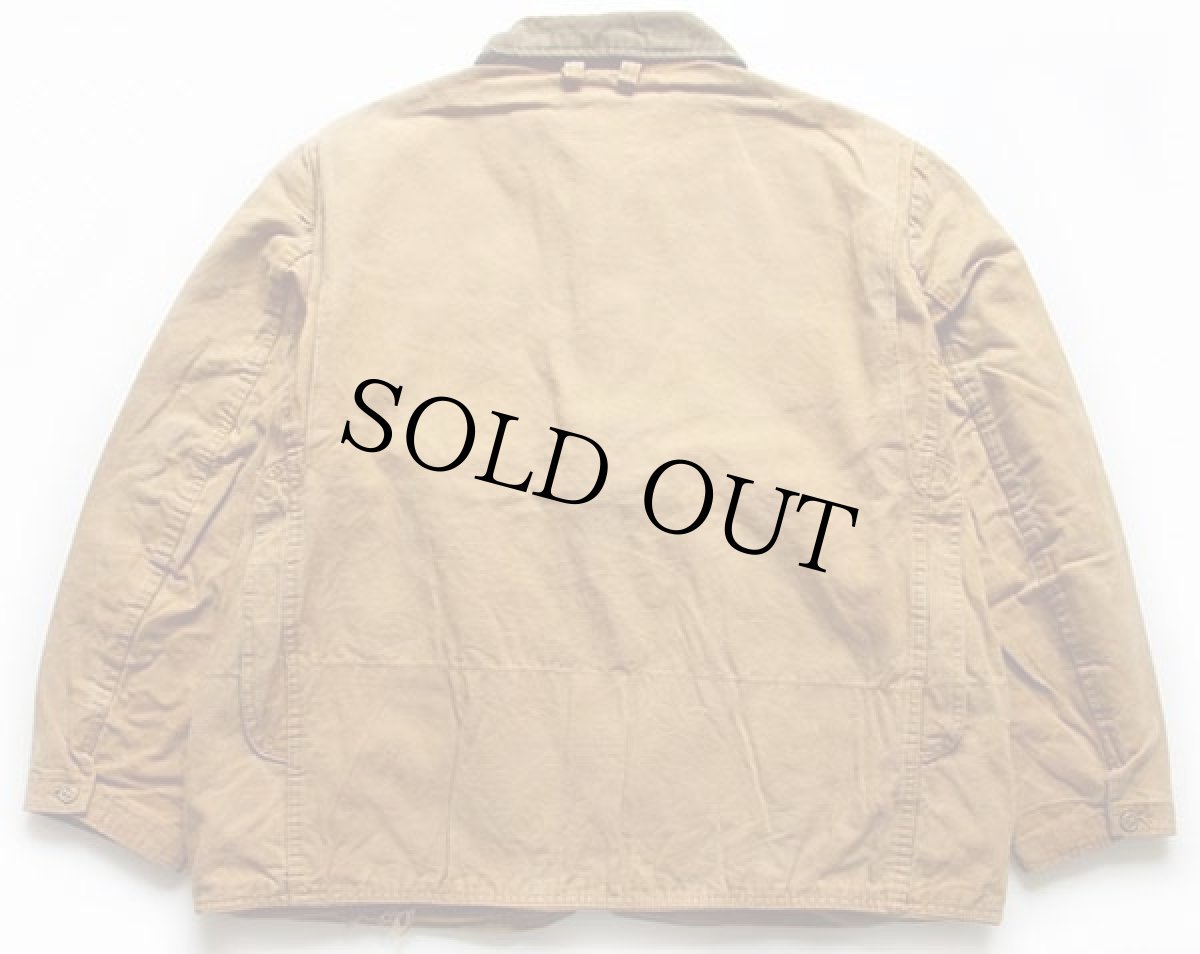 画像2: 70s L.L.Bean 筆記体タグ ダック地 ハンティングジャケット カーキ (2)