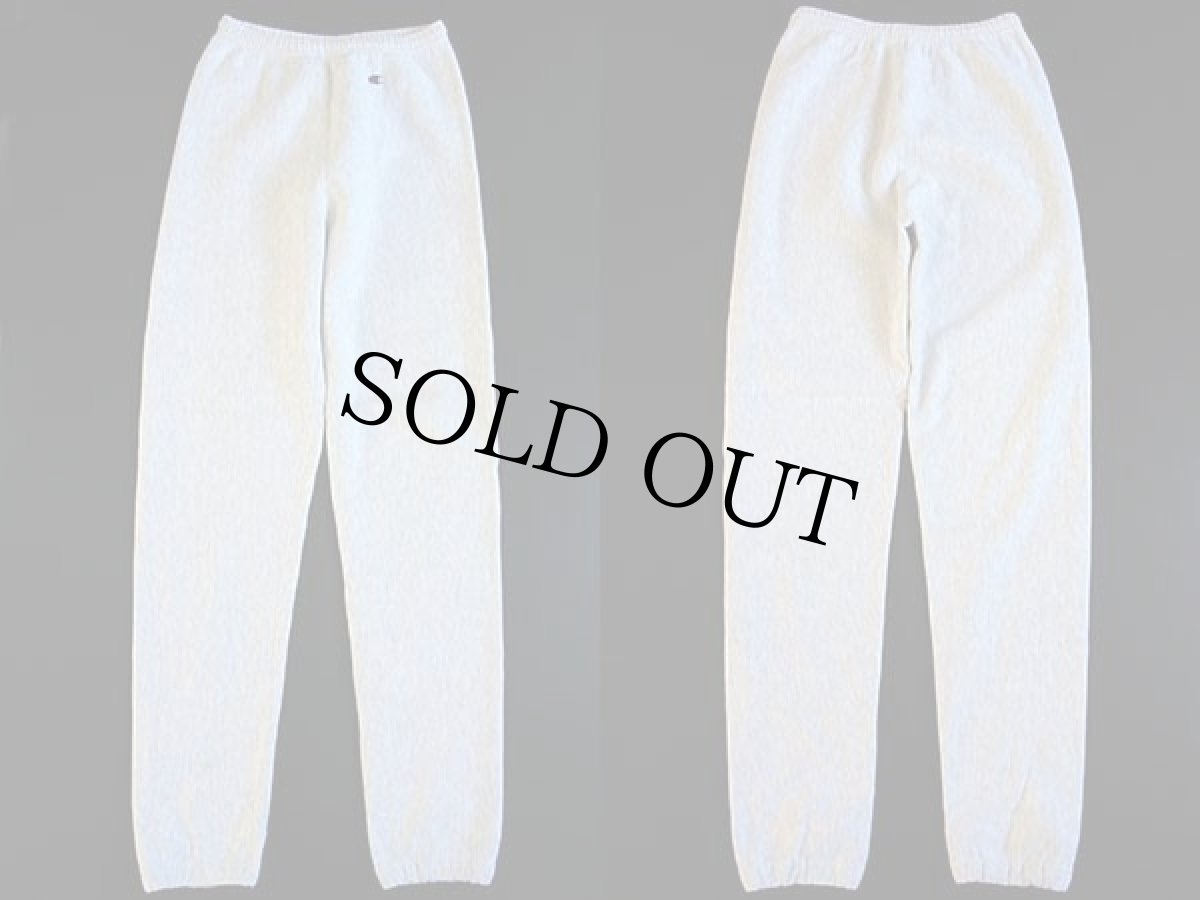 画像2: 90s USA製 Championチャンピオン ワンポイント リバースウィーブ スウェットパンツ 杢グレー M (2)