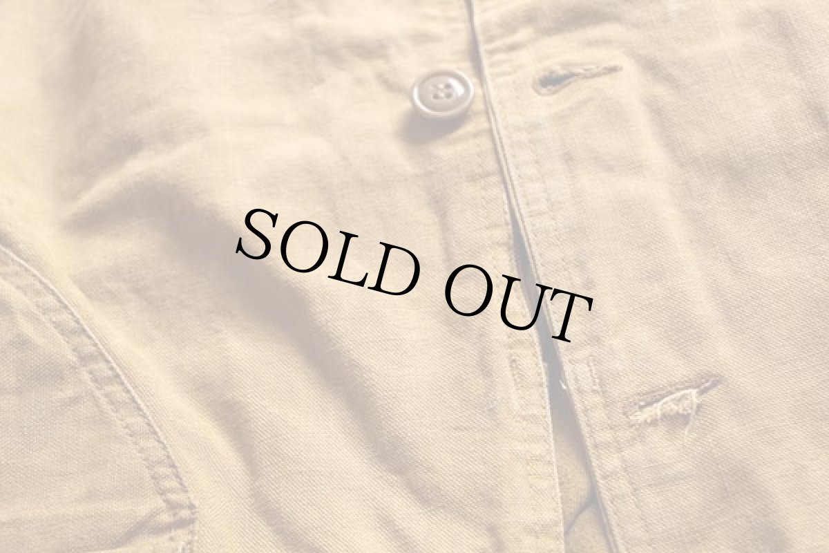 画像6: 70s L.L.Bean 筆記体タグ ダック地 ハンティングジャケット カーキ (6)