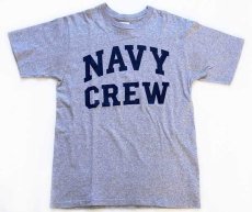 画像2: USA製 The Cotton Exchange NAVY CREW Tシャツ 杢グレー M (2)