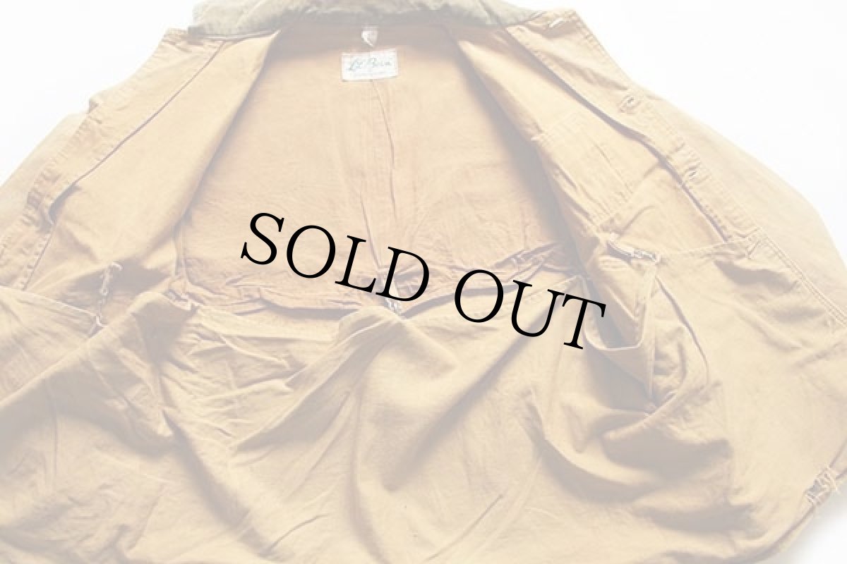 画像5: 70s L.L.Bean 筆記体タグ ダック地 ハンティングジャケット カーキ (5)