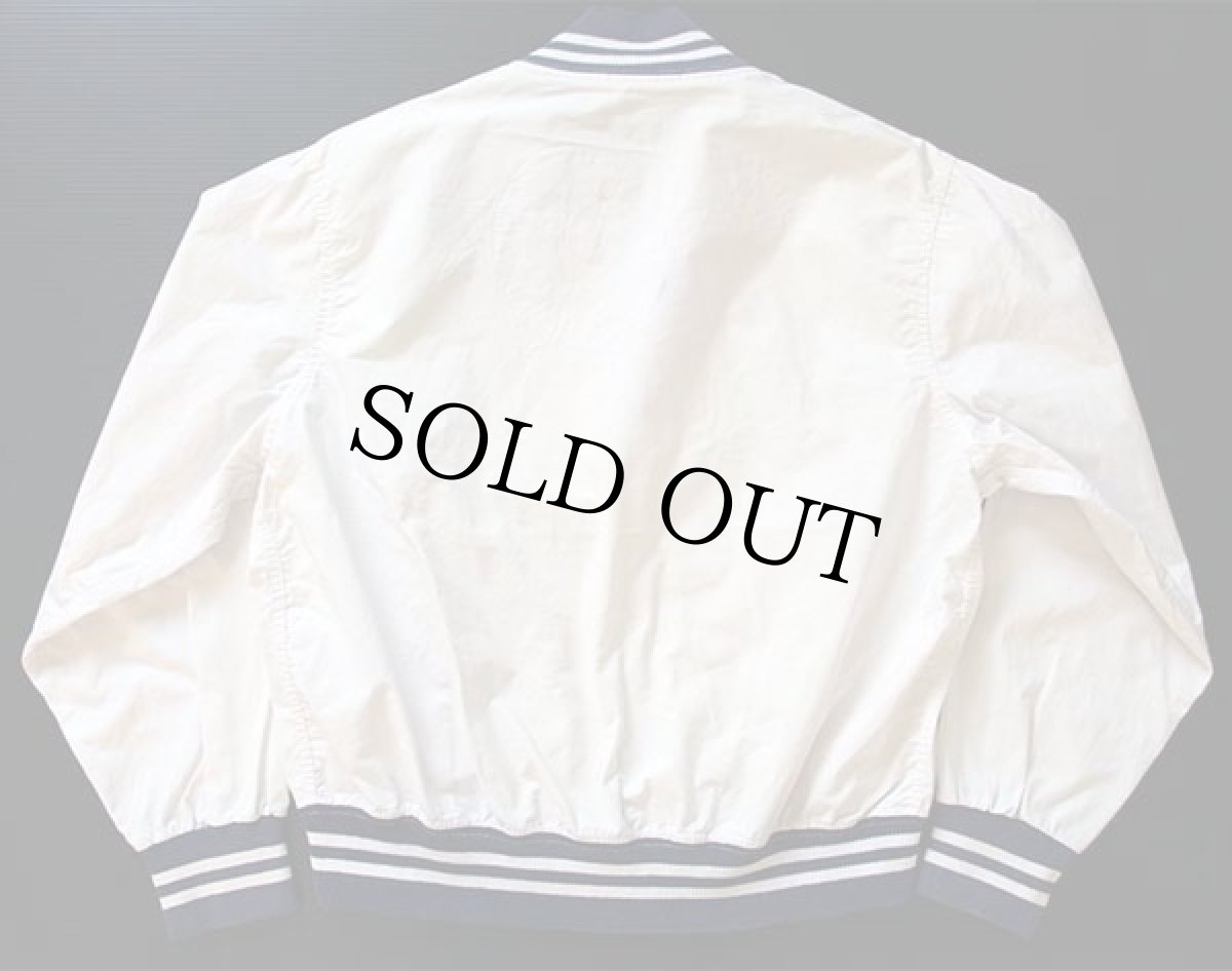 画像2: 60s CHAMPIONチャンピオン ランタグ YORK BAR BELL CLUB コットンジャケット 白 L (2)