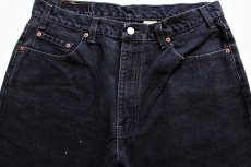 画像2: 90s カナダ製 Levi'sリーバイス 550 ブラック デニムパンツ w36 L30 (2)