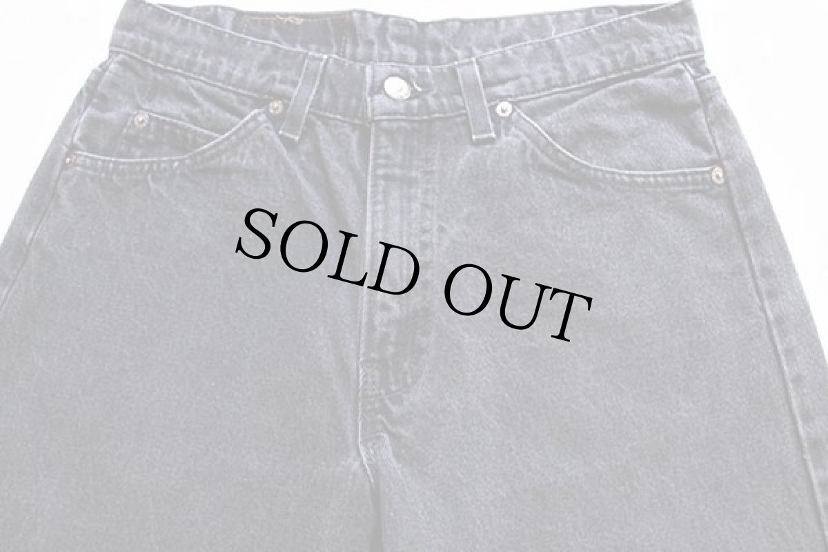 画像2: 90s USA製 Levi'sリーバイス 565 ブラック デニムパンツ w30 L30 (2)