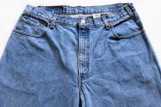 画像2: 00s USA製 Levi'sリーバイス 570 BAGGY FIT デニムパンツ w36 L34 (2)