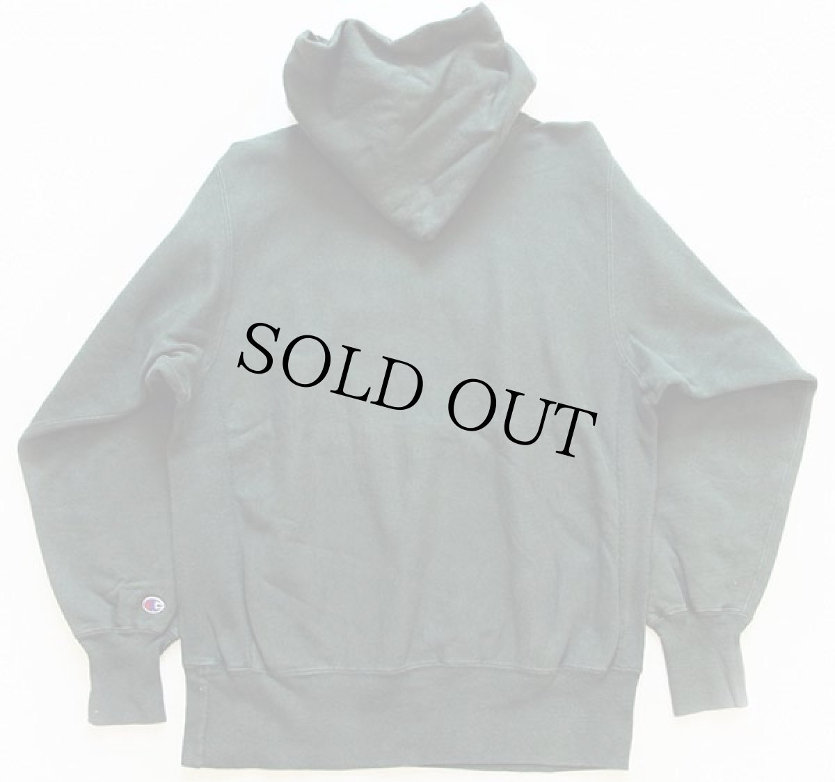 画像2: 90s USA製 Championチャンピオン CLARKSON リバースウィーブ スウェットパーカー 緑 L (2)