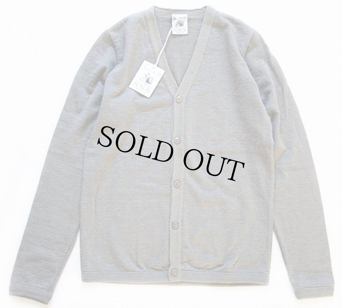 画像2: 未使用★デンマーク製 S.N.S. HERNING ウールニット カーディガン triple grey blend S (2)