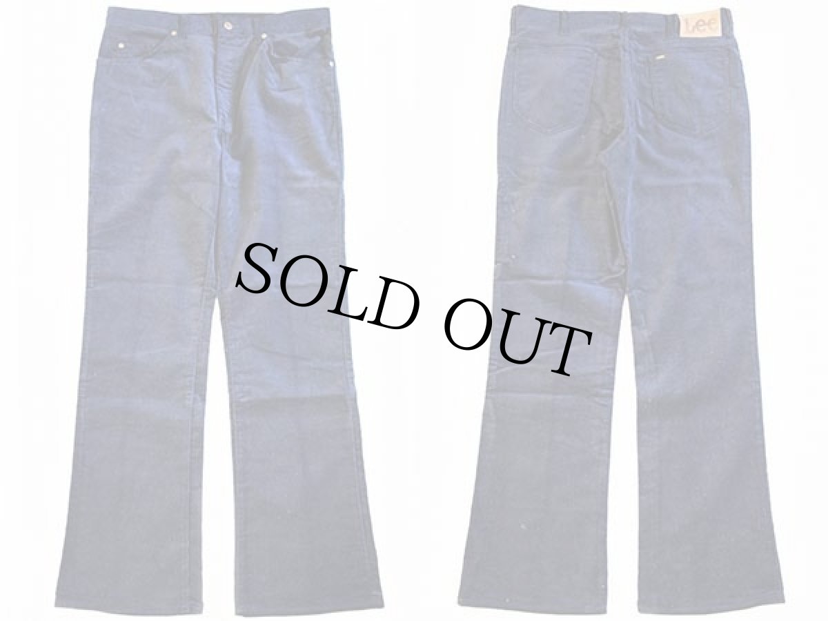 画像2: デッドストック★90s USA製 Leeリー 202 コーデュロイパンツ 紺 w36 L32 (2)