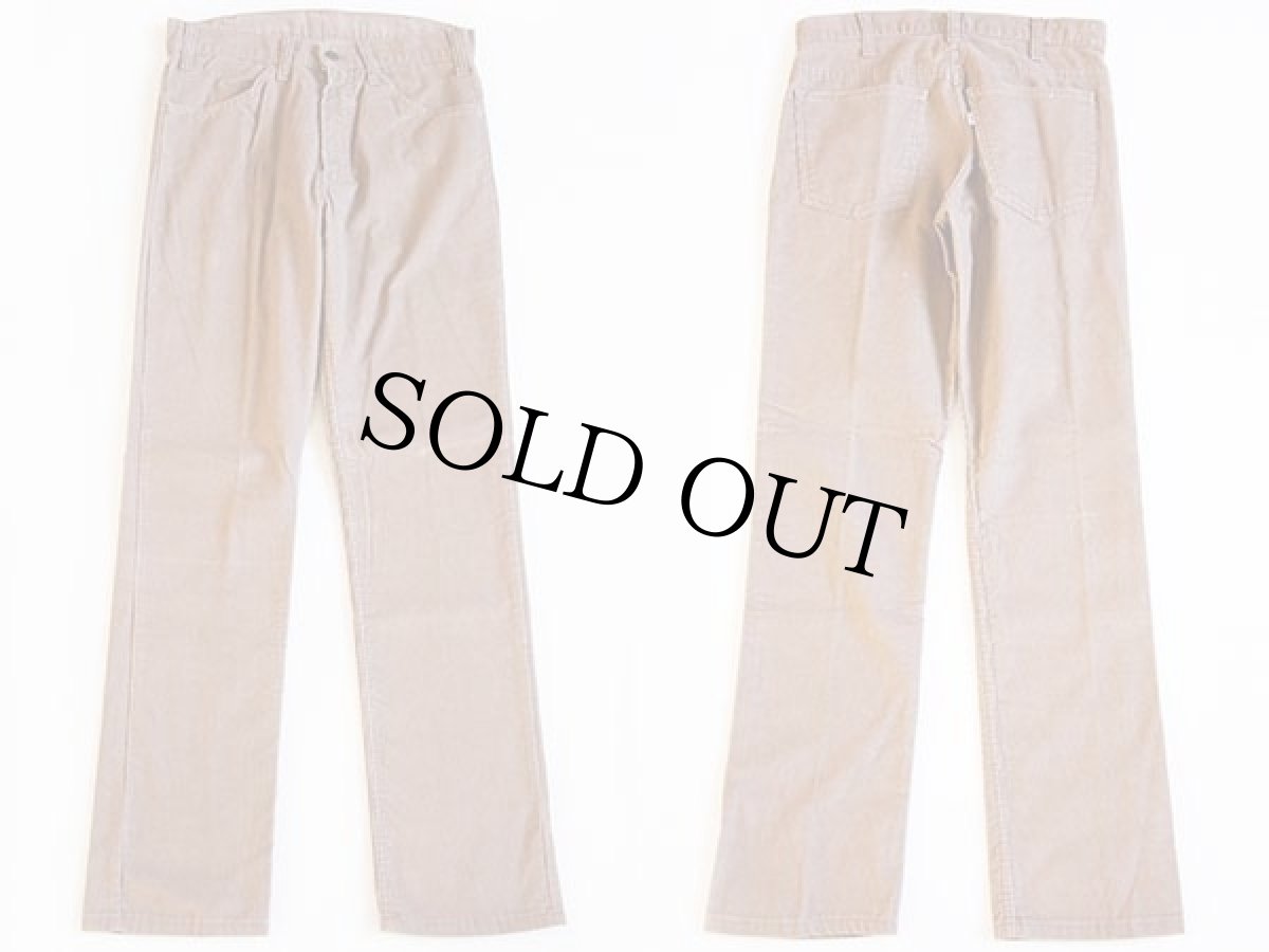 画像2: デッドストック★80s Levi'sリーバイス 519 コーデュロイパンツ ベージュ w31 L32 (2)