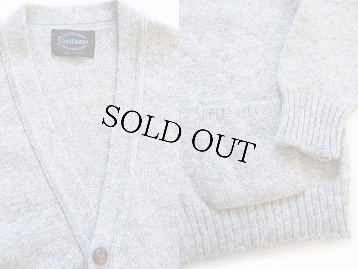 画像3: 80s USA製 Jantzen ウールニット カーディガン L (3)