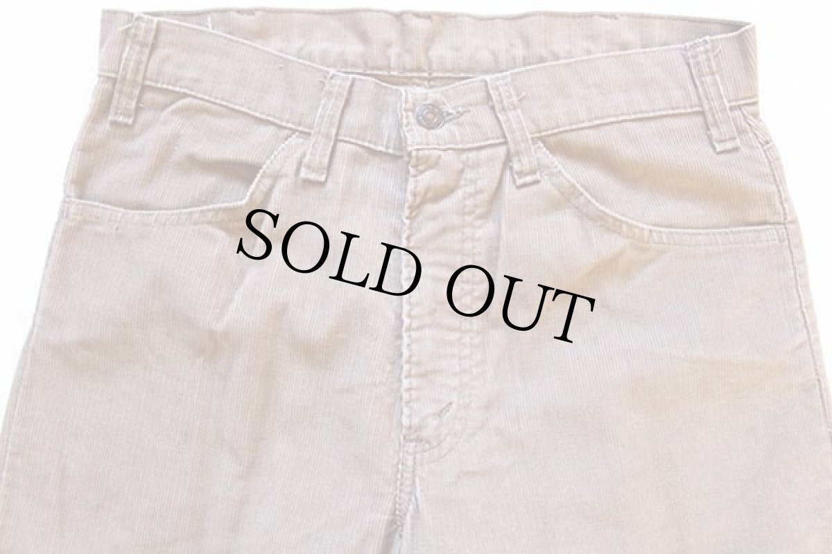 画像3: デッドストック★80s Levi'sリーバイス 519 コーデュロイパンツ ベージュ w31 L32 (3)