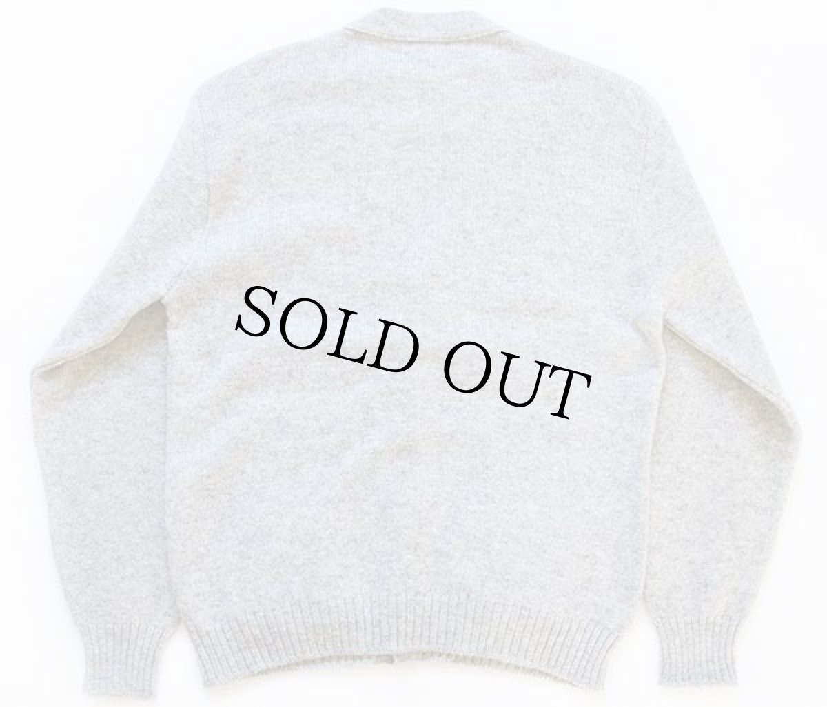 画像2: 80s USA製 Jantzen ウールニット カーディガン L (2)