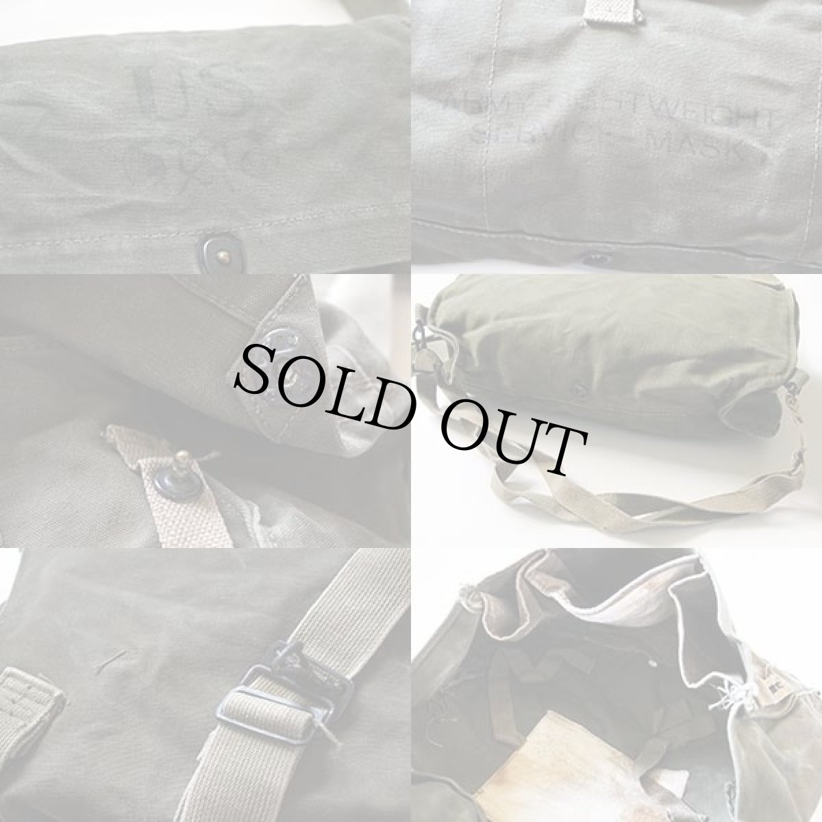 画像3: 40s 米軍 U.S.ARMY ガスマスクバッグ (3)