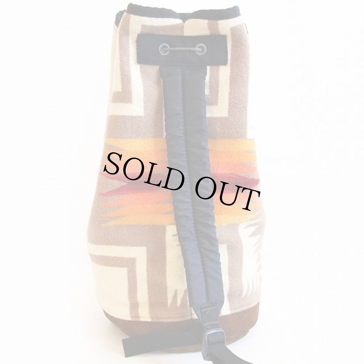 画像2: 90s PENDLETONペンドルトン チーフジョセフ ネイティブ柄 底革 ウール ブランケット ワンショルダーバッグ (2)