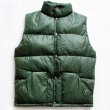 70s THE NORTH FACEノースフェイス 茶タグ ナイロン ダウンベスト 緑 S