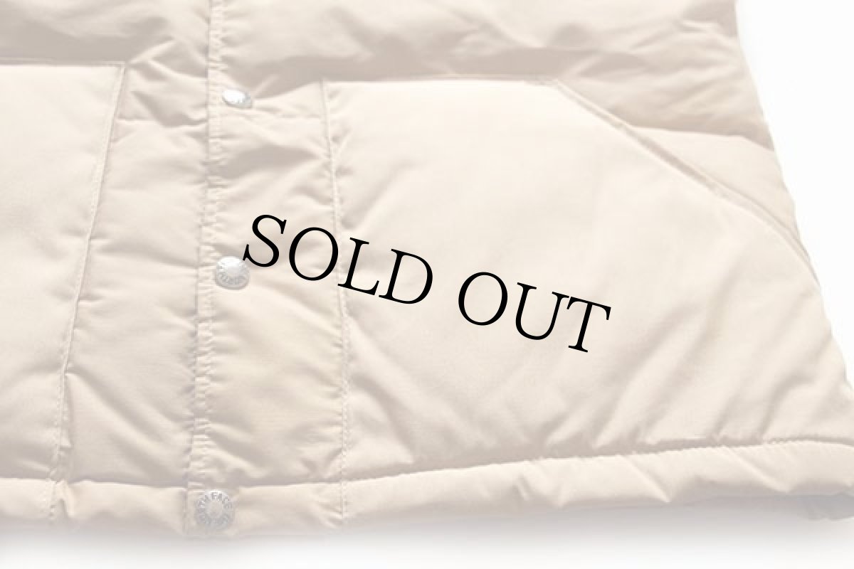 画像6: 80s USA製 THE NORTH FACEノースフェイス 茶タグ ダウンベスト タン L (6)