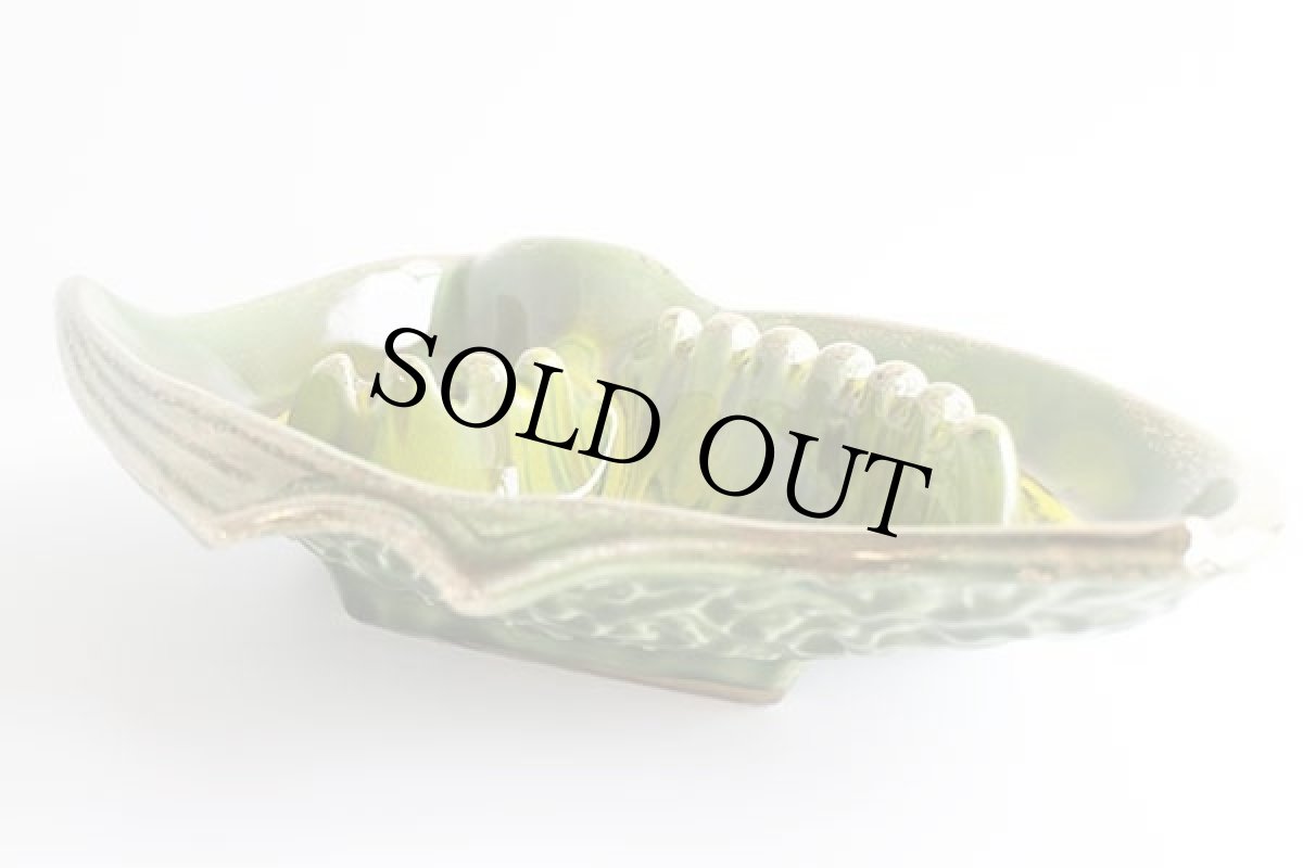 画像2: ビンテージ UNKNOWN セラミック アッシュトレイ★灰皿 (2)