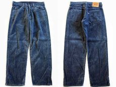 画像1: 90s USA製 Levi'sリーバイス 565 太畝 コーデュロイパンツ 紺 w30 L30 (1)