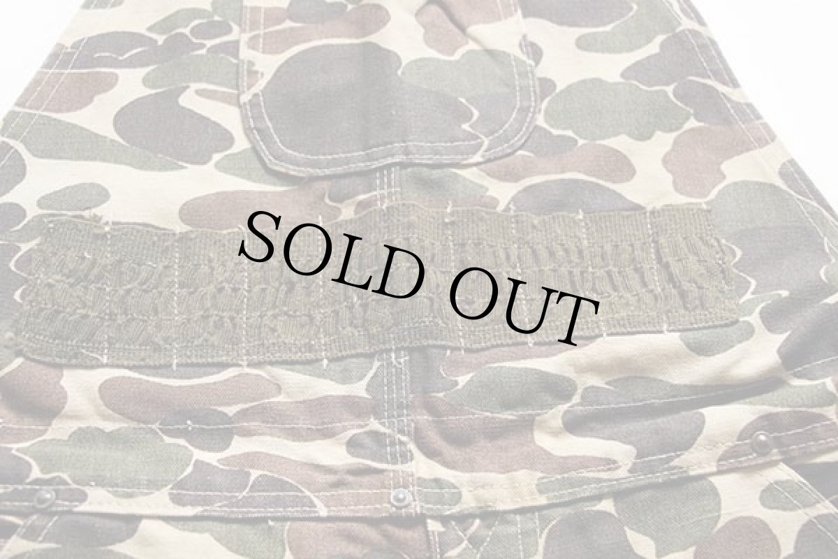 画像5: 90s USA製 carharttカーハート ダックハンターカモ ダック地 ダブルニー オーバーオール w34 (5)